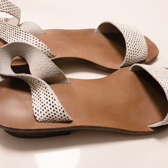 Madewell Veronique Sandal Snake Spot Ankle Strap - Size 6 - Picture 2 of 4